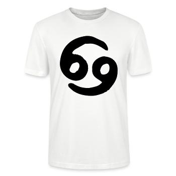 cancer zodiac - Stanley/Stella Unisex Bio-T-Shirt CRAFTER - Weiß - Vorne - Alina (178cm) & Michal (187cm)