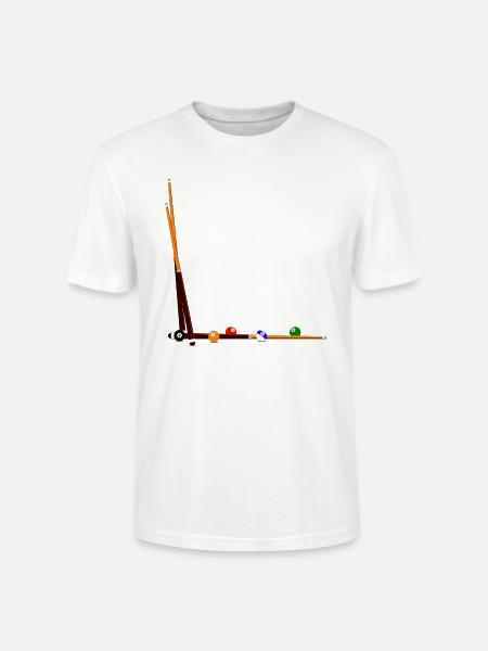 Billard Queues Kugeln - Stanley/Stella Unisex Bio-T-Shirt CRAFTER - Weiß