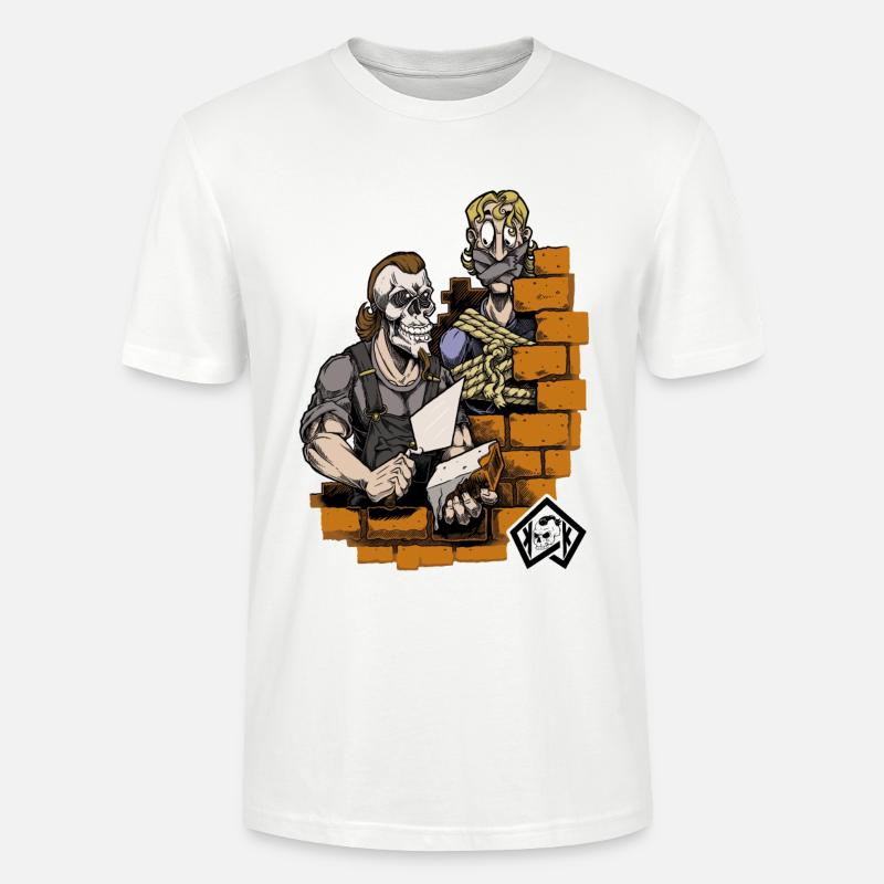 Bricklayer, master mason, craftsman, construction technician - Stanley/Stella CRAFTER Unisex Organic T-Shirt - white