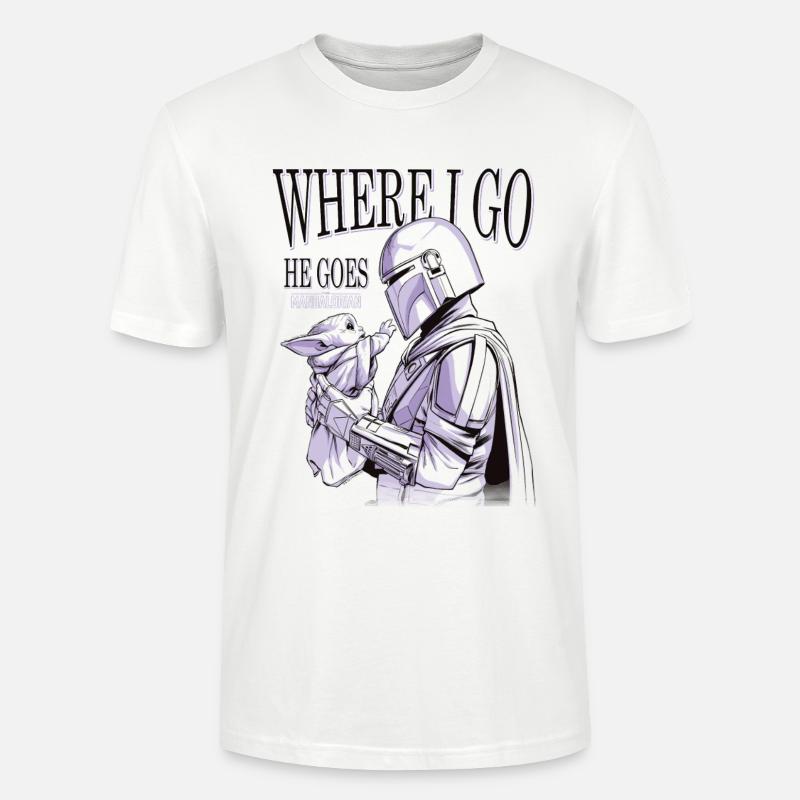 Star Wars: Mandalorian Grogu & Mandalorianer  - Stanley/Stella Unisex Bio-T-Shirt CRAFTER - Weiß