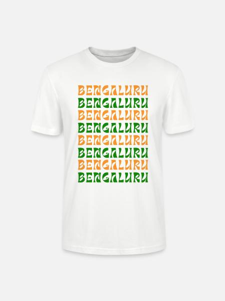 Bengaluru-Textmuster - Stanley/Stella Unisex Bio-T-Shirt CRAFTER - Weiß