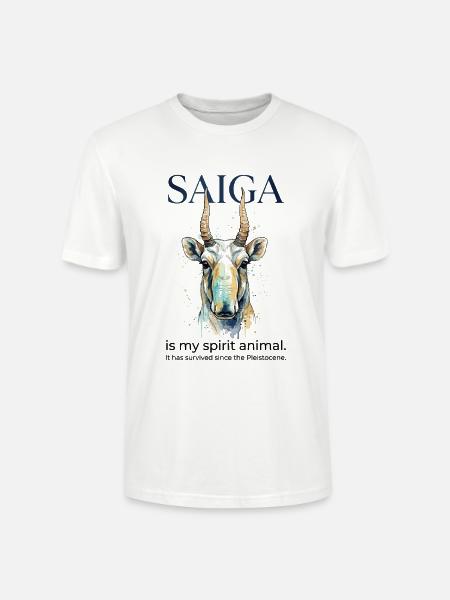 Saiga Antelope Spirit Animal - Stanley/Stella Unisex Bio-T-Shirt CRAFTER - Weiß