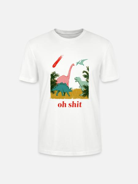 Oh shit! - Stanley/Stella Unisex Bio-T-Shirt CRAFTER - Weiß