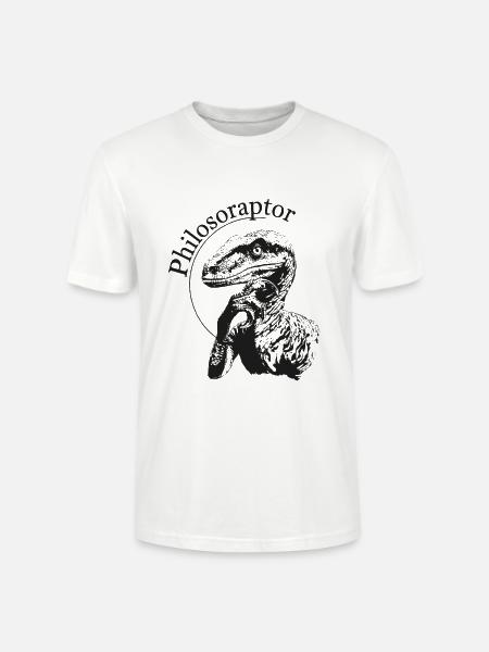 Philosoraptor - Stanley/Stella Unisex Bio-T-Shirt CRAFTER - Weiß