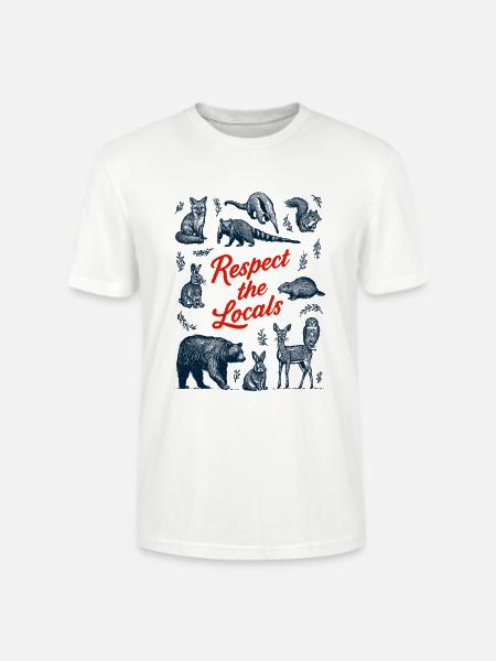 Respekt vor Tieren! - Stanley/Stella Unisex Bio-T-Shirt CRAFTER - Weiß
