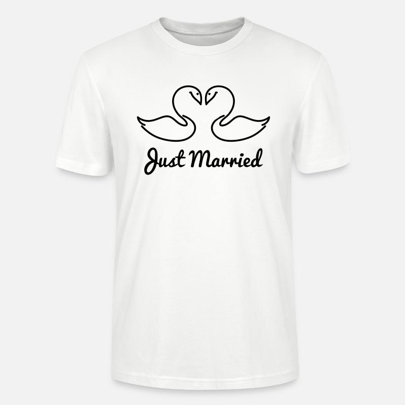 Just Married - Stanley/Stella Unisex Bio-T-Shirt CRAFTER - Weiß