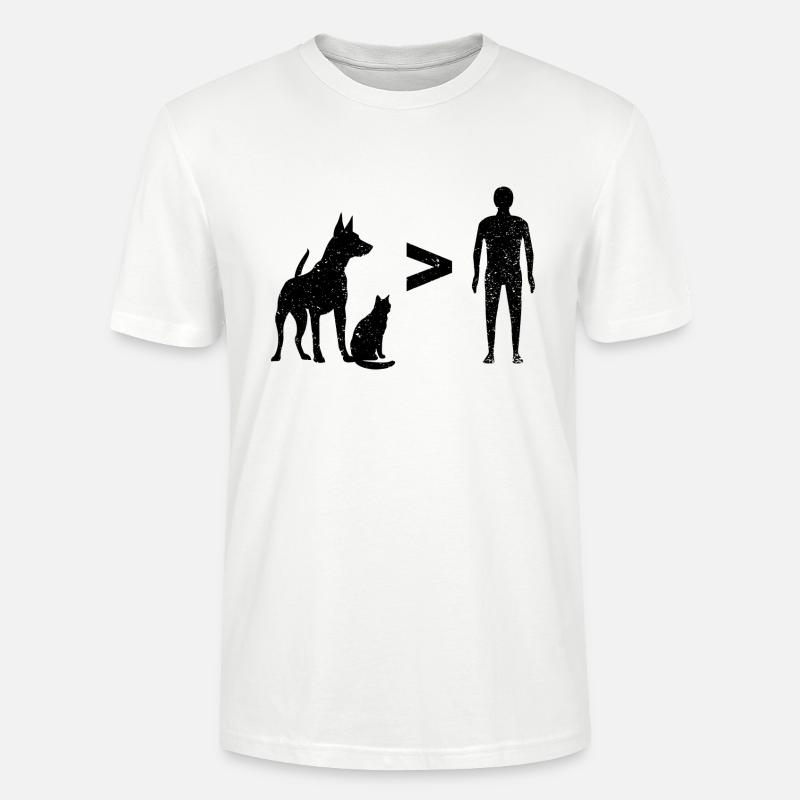 Tiere > Menschen - dunkel - Stanley/Stella Unisex Bio-T-Shirt CRAFTER - Weiß
