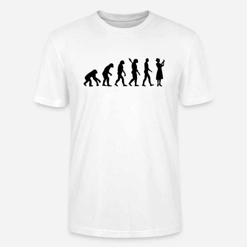 Évolution Infirmière - T-shirt bio CRAFTER Stanley Stella Unisexe - blanc