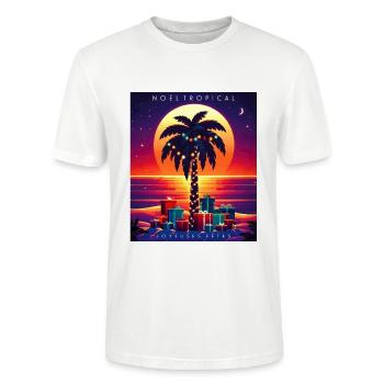 A Tropical Christmas - Stanley/Stella CRAFTER Unisex Organic T-Shirt - white - Front - Alina (178cm) & Michal (187cm)