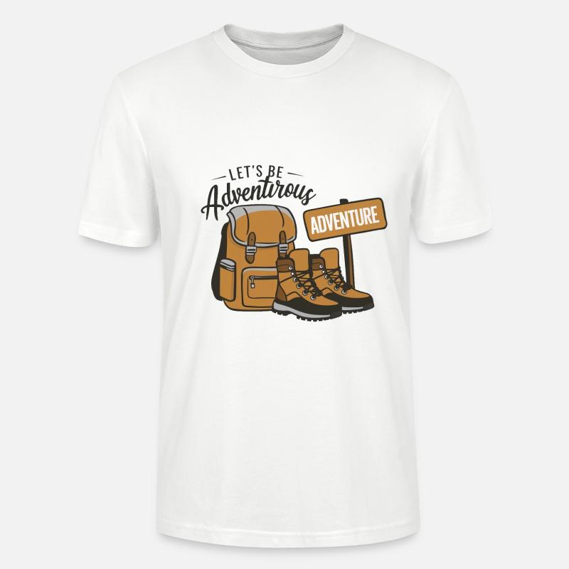 Lass uns abenteuerlich sein. - Stanley/Stella Unisex Bio-T-Shirt CRAFTER - Weiß