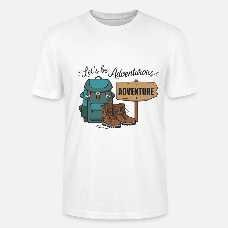 Lass uns abenteuerlich sein. - Stanley/Stella Unisex Bio-T-Shirt CRAFTER - Weiß