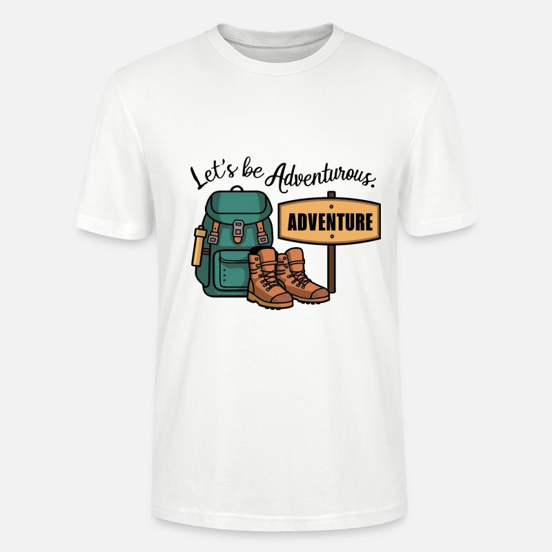 Lass uns abenteuerlich sein. - Stanley/Stella Unisex Bio-T-Shirt CRAFTER - Weiß