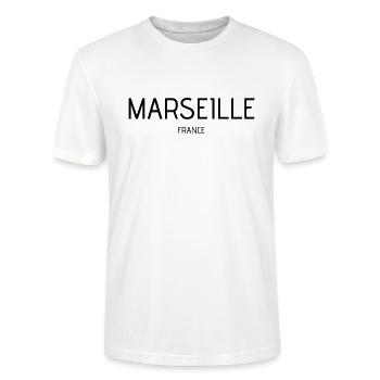 Marseille - T-shirt bio CRAFTER Stanley Stella Unisexe - blanc - Devant - Alina (178cm) & Michal (187cm)