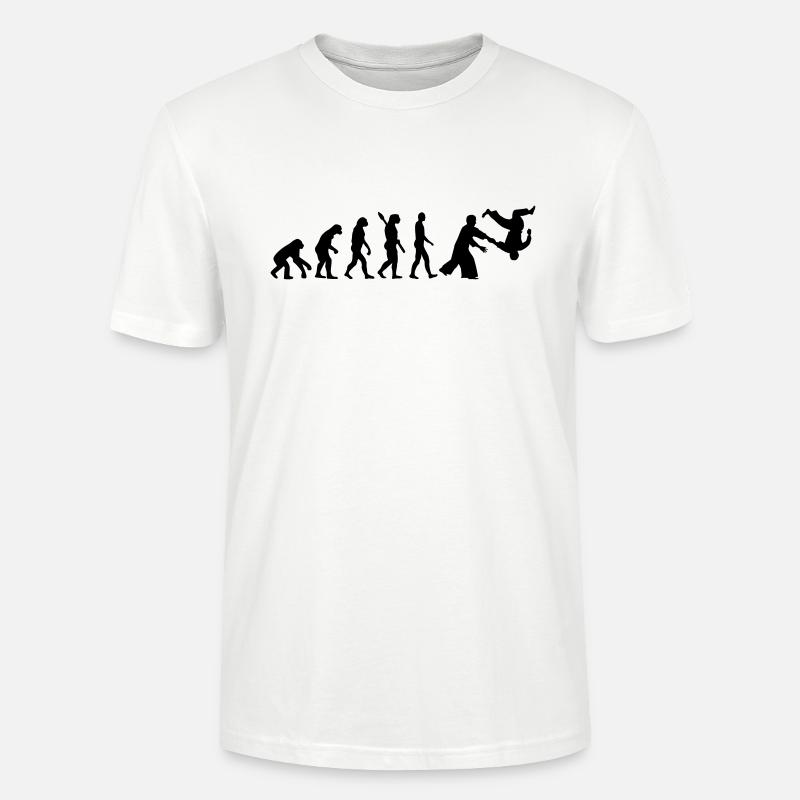 Evolution Aikido - Stanley/Stella CRAFTER Unisex Organic T-Shirt - white