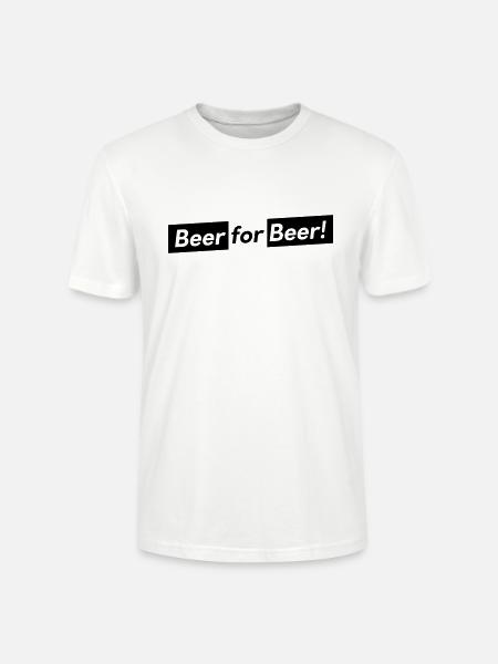 Bière pour bière !! - T-shirt bio CRAFTER Stanley Stella Unisexe - blanc