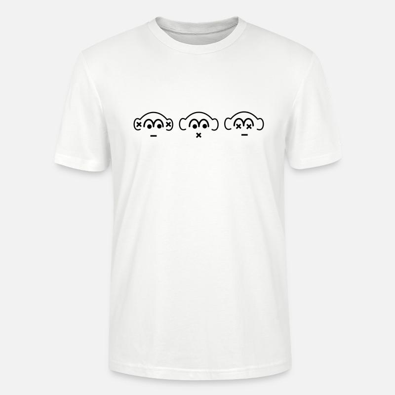 die drei Affen - Stanley/Stella Unisex Bio-T-Shirt CRAFTER - Weiß