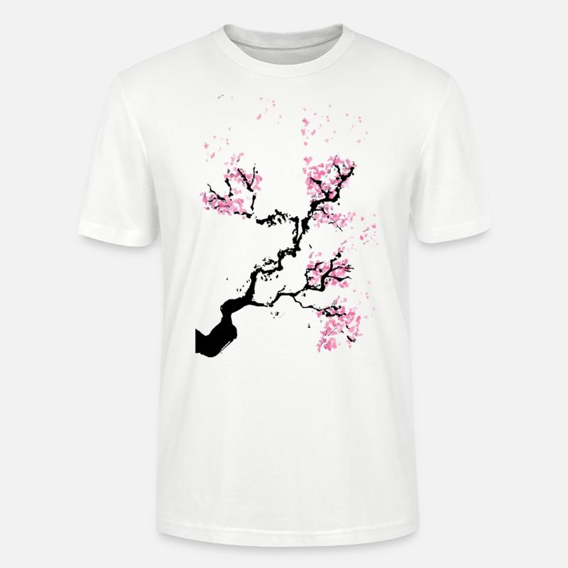 Kirschblüte japan - Stanley/Stella Unisex Bio-T-Shirt CRAFTER - Weiß