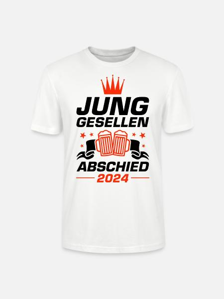 Junggesellen Abschied 2024 - Stanley/Stella Unisex Bio-T-Shirt CRAFTER - Weiß