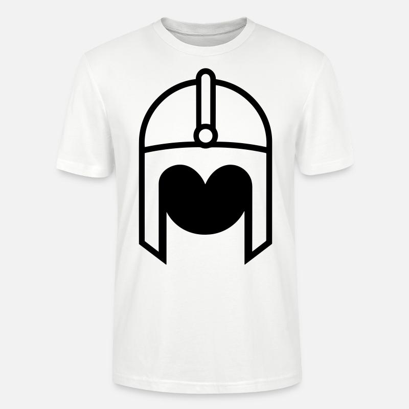 Wikingerhelm Krieger - Stanley/Stella Unisex Bio-T-Shirt CRAFTER - Weiß