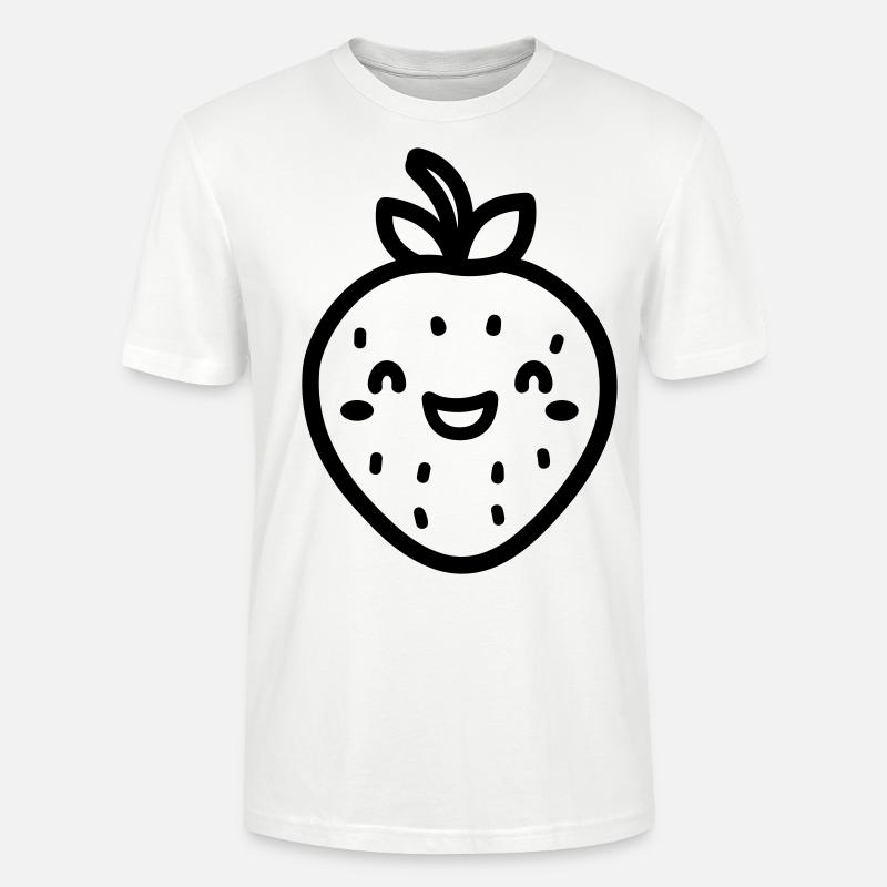 Erdbeere - Stanley/Stella Unisex Bio-T-Shirt CRAFTER - Weiß