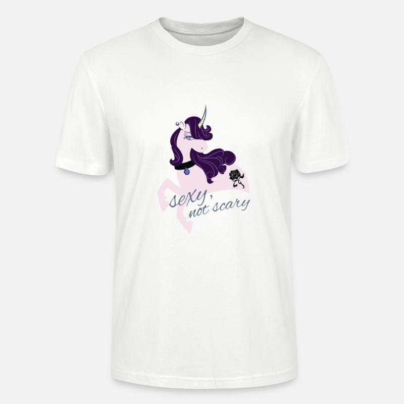Sexy Gothik Einhorn - Stanley/Stella Unisex Bio-T-Shirt CRAFTER - Weiß