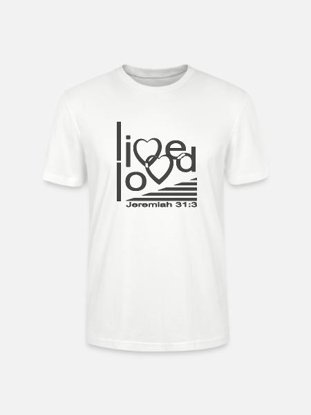 Christliches Design Live Loved - Stanley/Stella Unisex Bio-T-Shirt CRAFTER - Weiß
