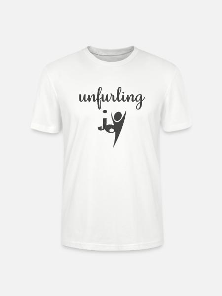 Christian Design Unfurling Joy - Stanley/Stella CRAFTER Unisex Organic T-Shirt - white