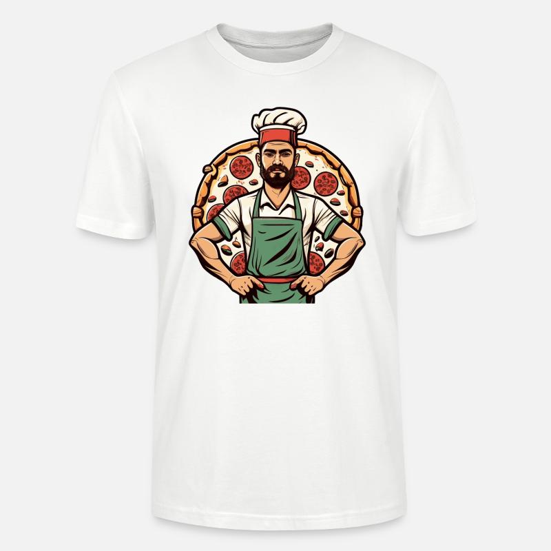 Pizzabäcker - Stanley/Stella Unisex Bio-T-Shirt CRAFTER - Weiß