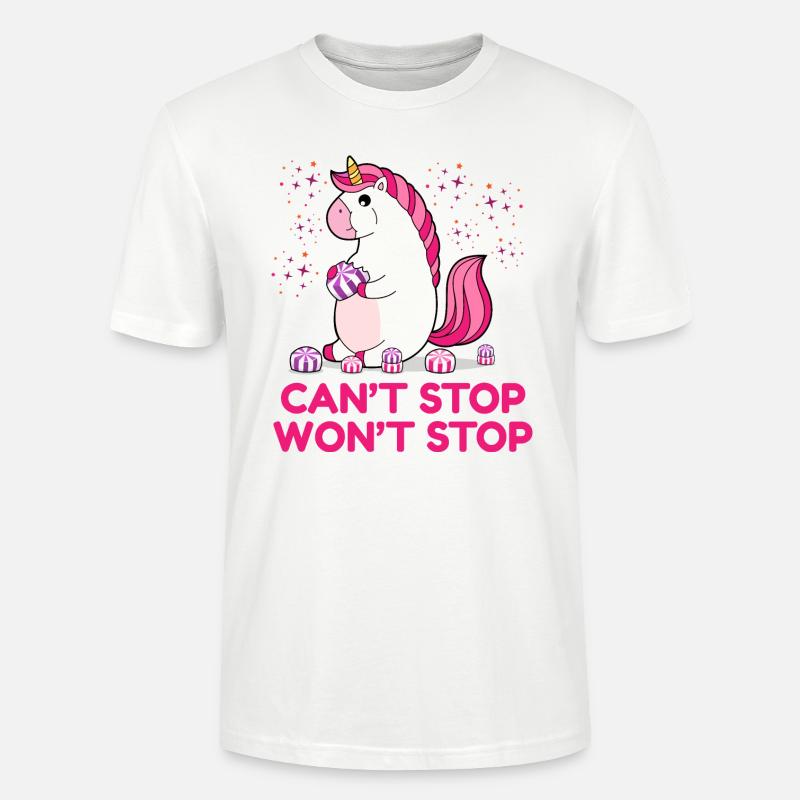 Can't Stop Won't Stop - Stanley/Stella Unisex Bio-T-Shirt CRAFTER - Weiß