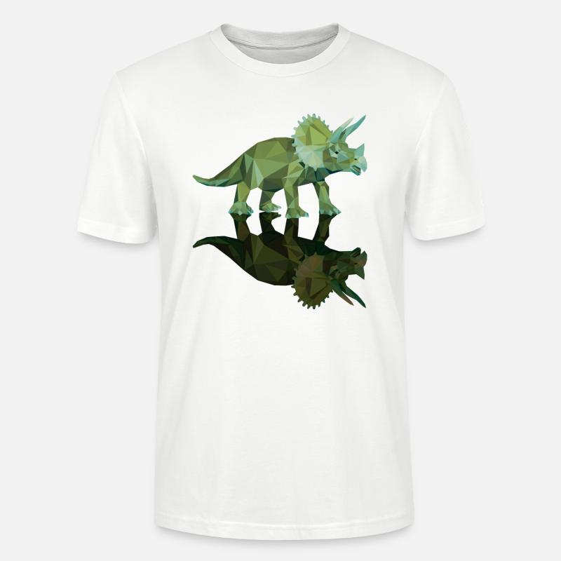 triceratops_06201404 - Stanley/Stella Unisex Bio-T-Shirt CRAFTER - Weiß