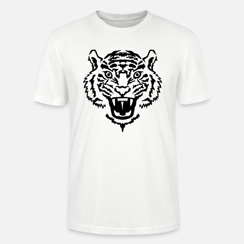 Tiger - Stanley/Stella Unisex Bio-T-Shirt CRAFTER - Weiß