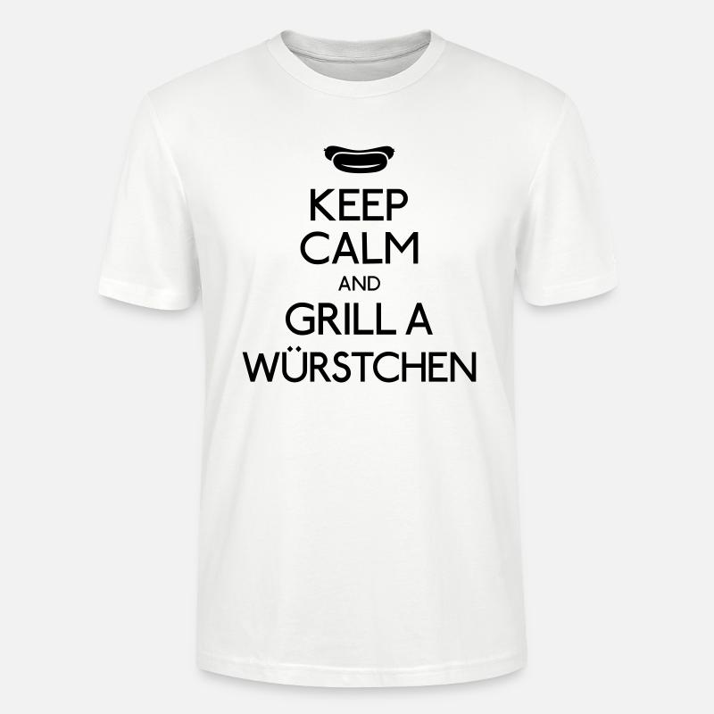 Keep Calm Bratwurst - Stanley/Stella Unisex Bio-T-Shirt CRAFTER - Weiß