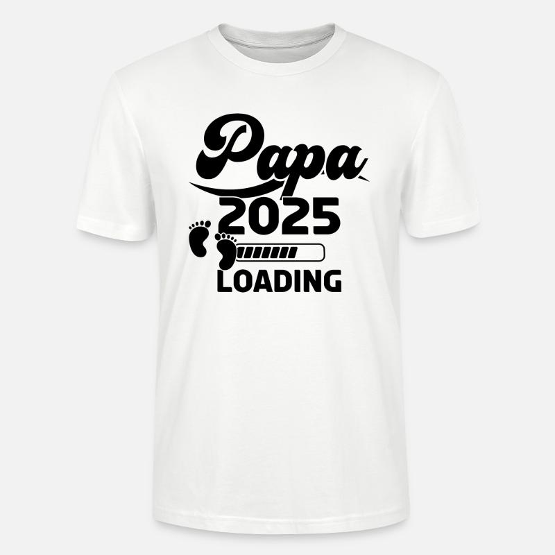 Papa 2025 Loading - Stanley/Stella Unisex Bio-T-Shirt CRAFTER - Weiß