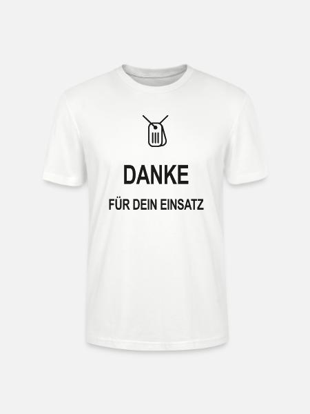 Danke für dein Einsatz - Stanley/Stella Unisex Bio-T-Shirt CRAFTER - Weiß
