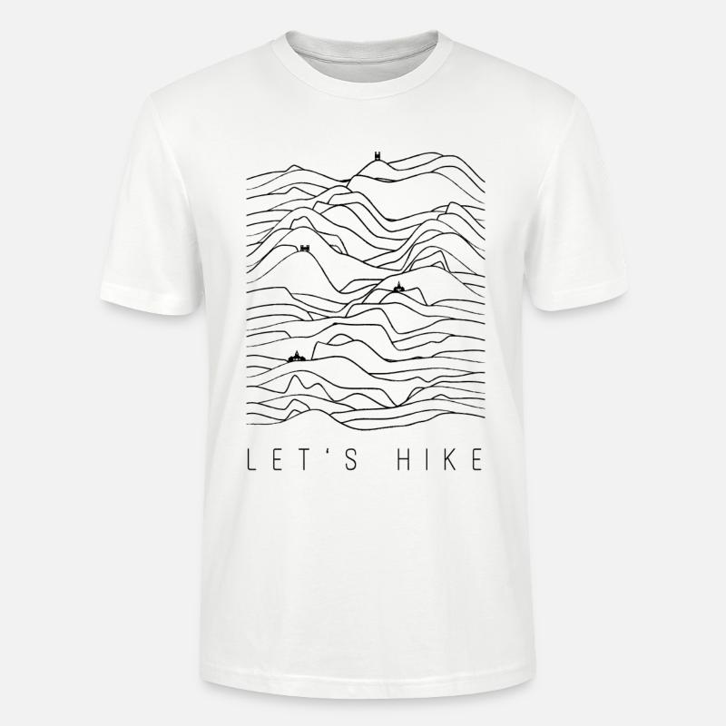 Wanderung - Wanderer - Hiking - Let's hike - Stanley/Stella Unisex Bio-T-Shirt CRAFTER - Weiß