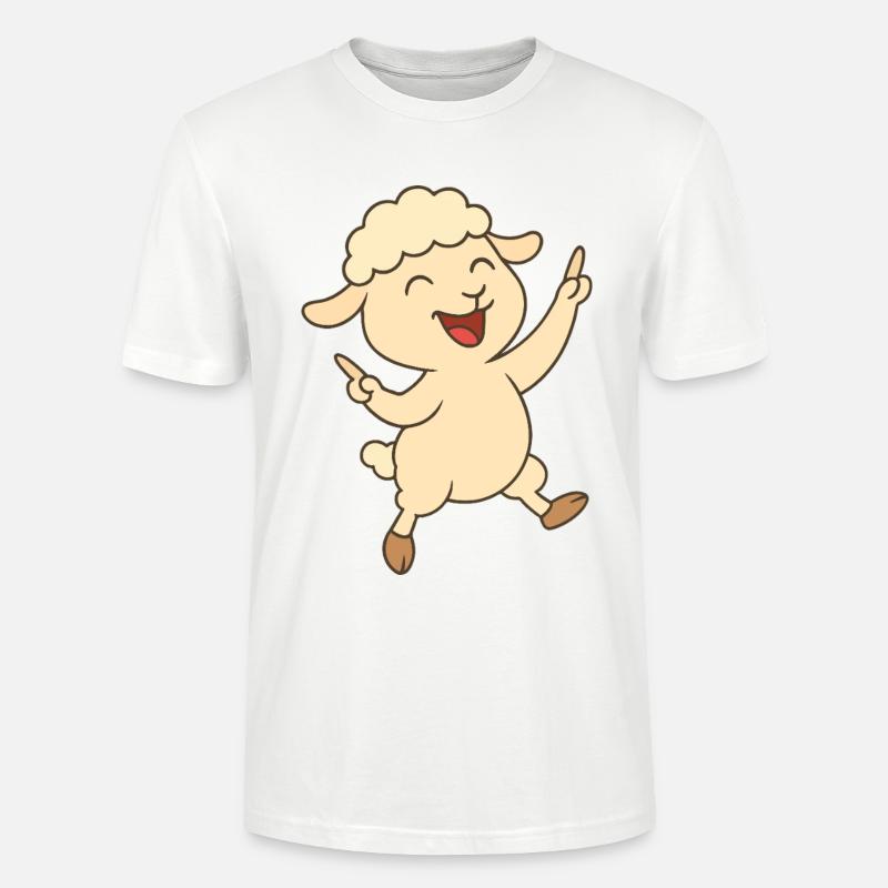 Tanzendes Lämmchen - Stanley/Stella Unisex Bio-T-Shirt CRAFTER - Weiß