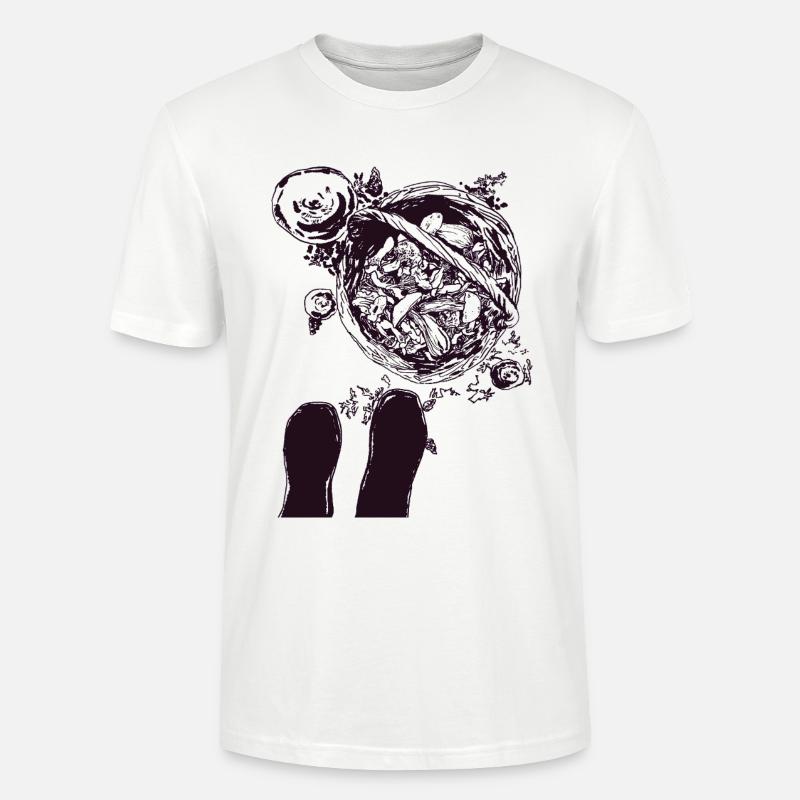 SUR LA FORÊT DE CHAMPIGNONS - T-shirt bio CRAFTER Stanley Stella Unisexe - blanc