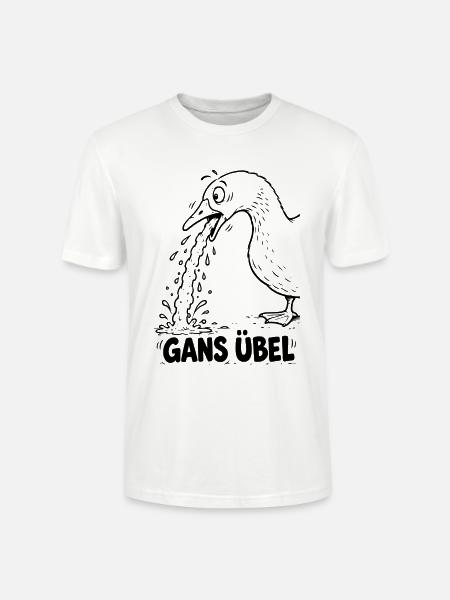 Lustiger Spruch: Gans übel - Stanley/Stella Unisex Bio-T-Shirt CRAFTER - Weiß