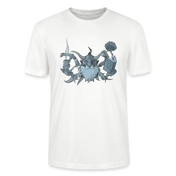 Guru - Stanley/Stella CRAFTER Unisex Organic T-Shirt - white - Front - Alina (178cm) & Michal (187cm)