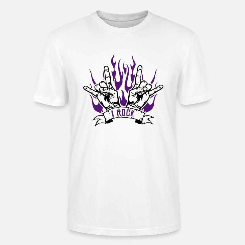 I rock - Stanley/Stella Unisex Bio-T-Shirt CRAFTER - Weiß