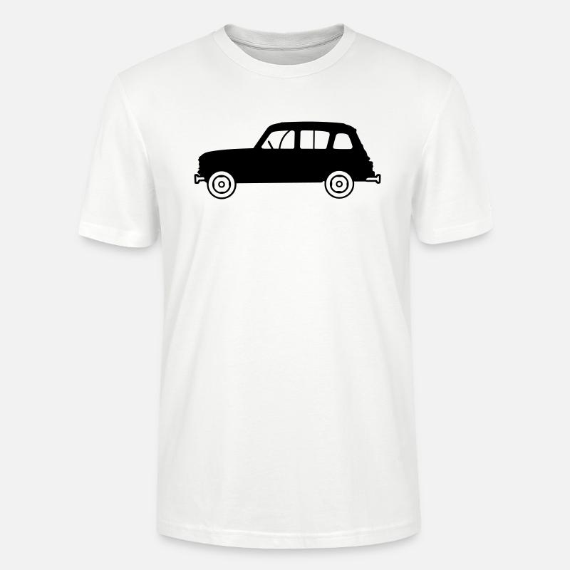 Youngtimer 4L profil - T-shirt bio CRAFTER Stanley Stella Unisexe - blanc
