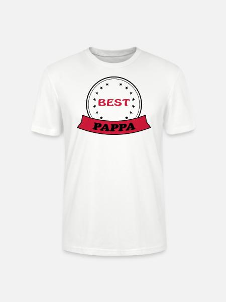 BEST PAPPA - Stanley/Stella CRAFTER Unisex Organic T-Shirt - white