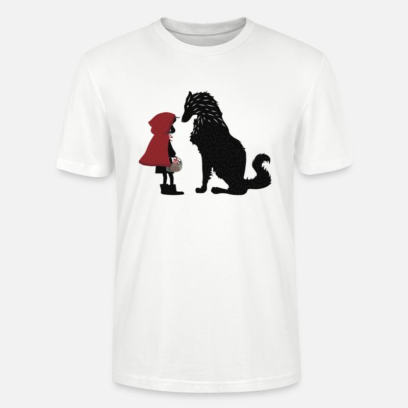 Rotkäppchen und der böse Wolf - Stanley/Stella Unisex Bio-T-Shirt CRAFTER - Weiß