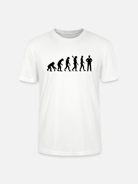 Évolution Pilote - T-shirt bio CRAFTER Stanley Stella Unisexe - blanc