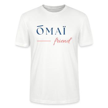 Oh my friend ! - T-shirt bio CRAFTER Stanley Stella Unisexe - blanc - Devant - Alina (178cm) & Michal (187cm)