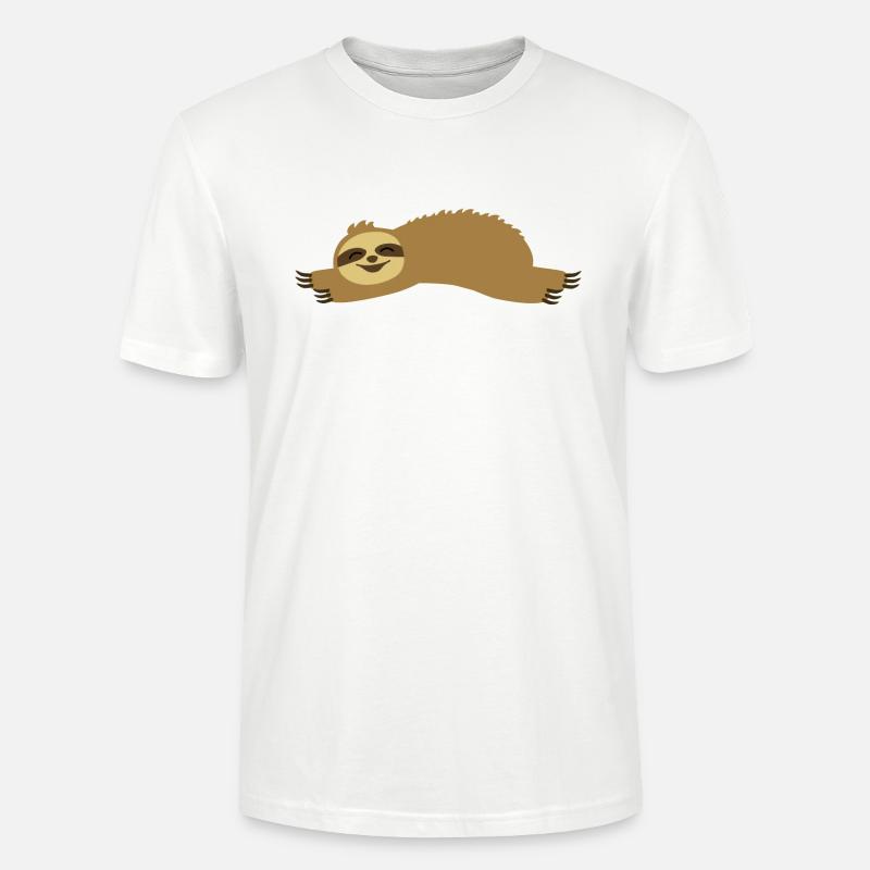 Faultier - Stanley/Stella Unisex Bio-T-Shirt CRAFTER - Weiß