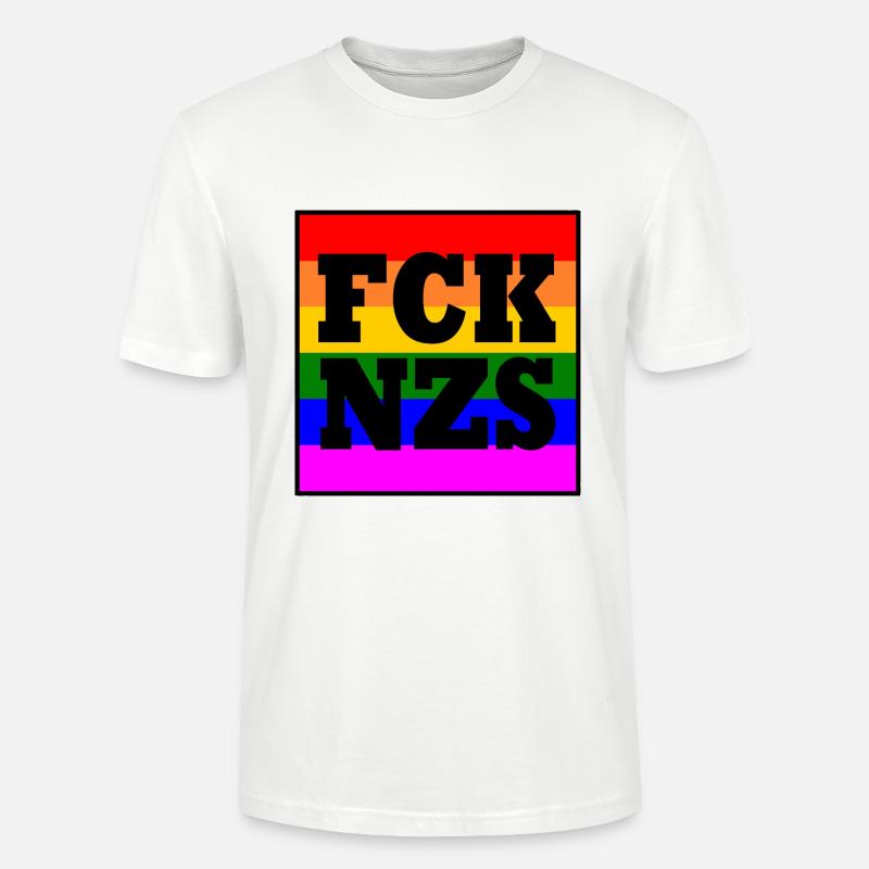 Fck afd - Stanley/Stella Unisex Bio-T-Shirt CRAFTER - Weiß