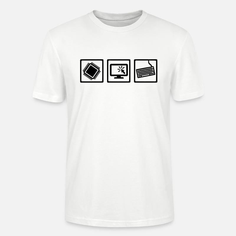 Programmeur - T-shirt bio CRAFTER Stanley Stella Unisexe - blanc