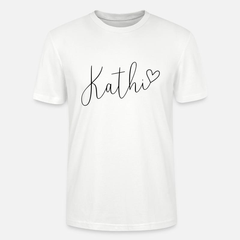 Kathi Name Vorname Mädchen - Stanley/Stella Unisex Bio-T-Shirt CRAFTER - Weiß