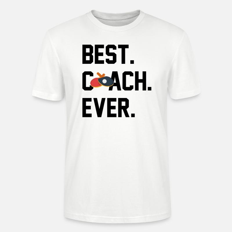 BESTER TRAINER PING PONG - Stanley/Stella Unisex Bio-T-Shirt CRAFTER - Weiß